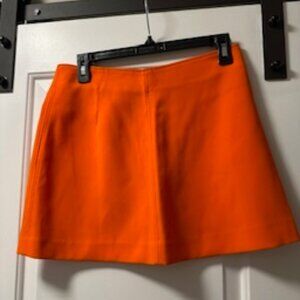 Zara Orange Mini Skirt - Size M